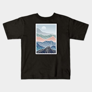 geometric mountain Kids T-Shirt